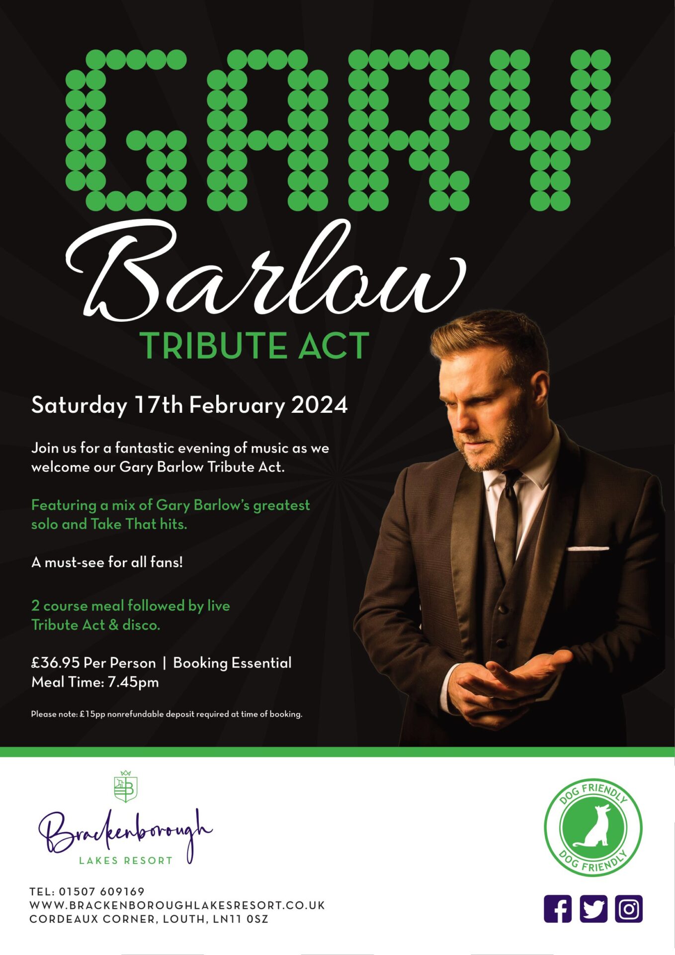 Gary Barlow Tribute – 17th February 2024